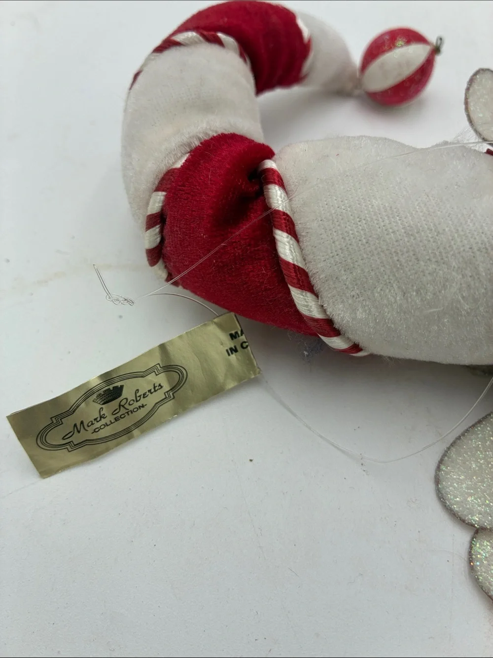 Mark Roberts Red and White Santa Hanging Ornament